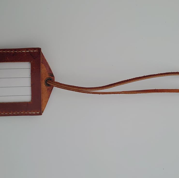 Personalised Handmade Leather Luggage Tags Folksy