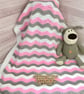 Crocheted Ripple Baby Blanket 
