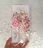 Luxury Pink Santa Christmas Card. Pink Ice Skates Card. 3D Christmas Card. (30) - Image 5