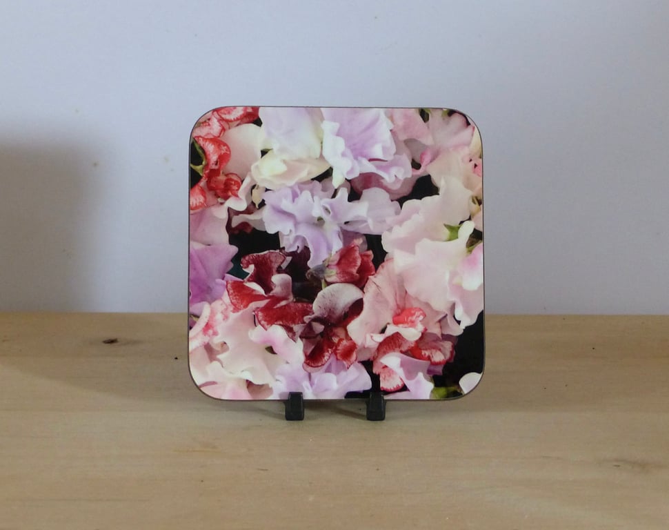 Photo Coaster - Sweet Peas