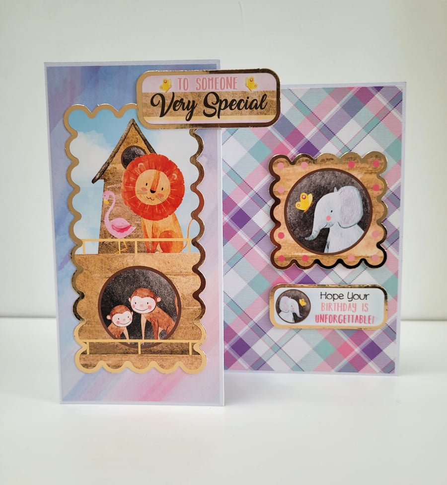 Noah's Ark Cute Animals Birthday Card