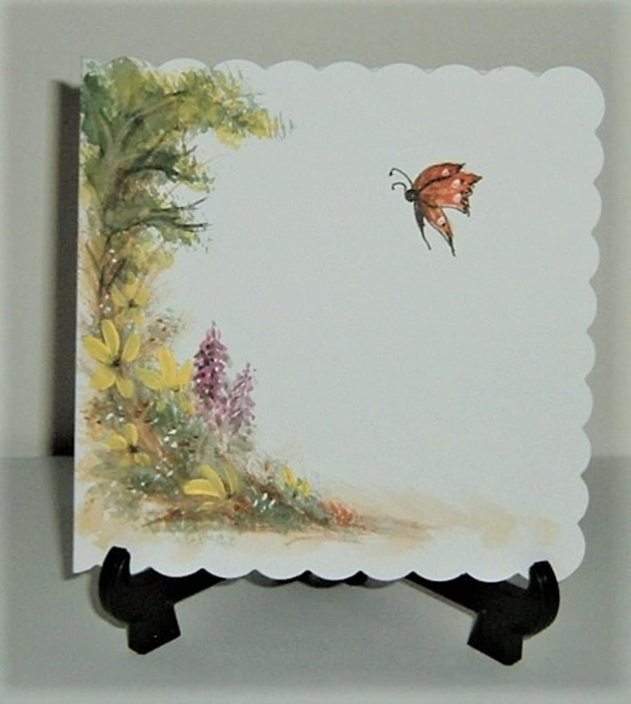 Hand painted all occasion greetings card ( ref F 651)