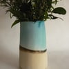 Turquoise Stoneware Vase