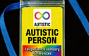 Disability Awareness badges with lanyard to hang around neck.
