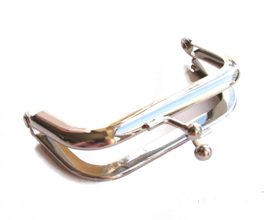 10 Coin Purse Frames - silver colour