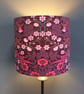 Raspberry Pink Blackthorn Sanderson Cottage Core Vintage Fabric Lampshade  - Image 3