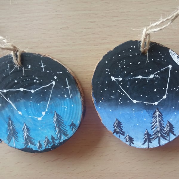 Capricorn Zodiac Constellation Tree Decoration
