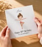Personalised Gymnast Birthday Card For Her Happy Birthday Daughter Niece etc