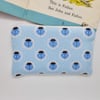 Coin purse in blue ladybird print