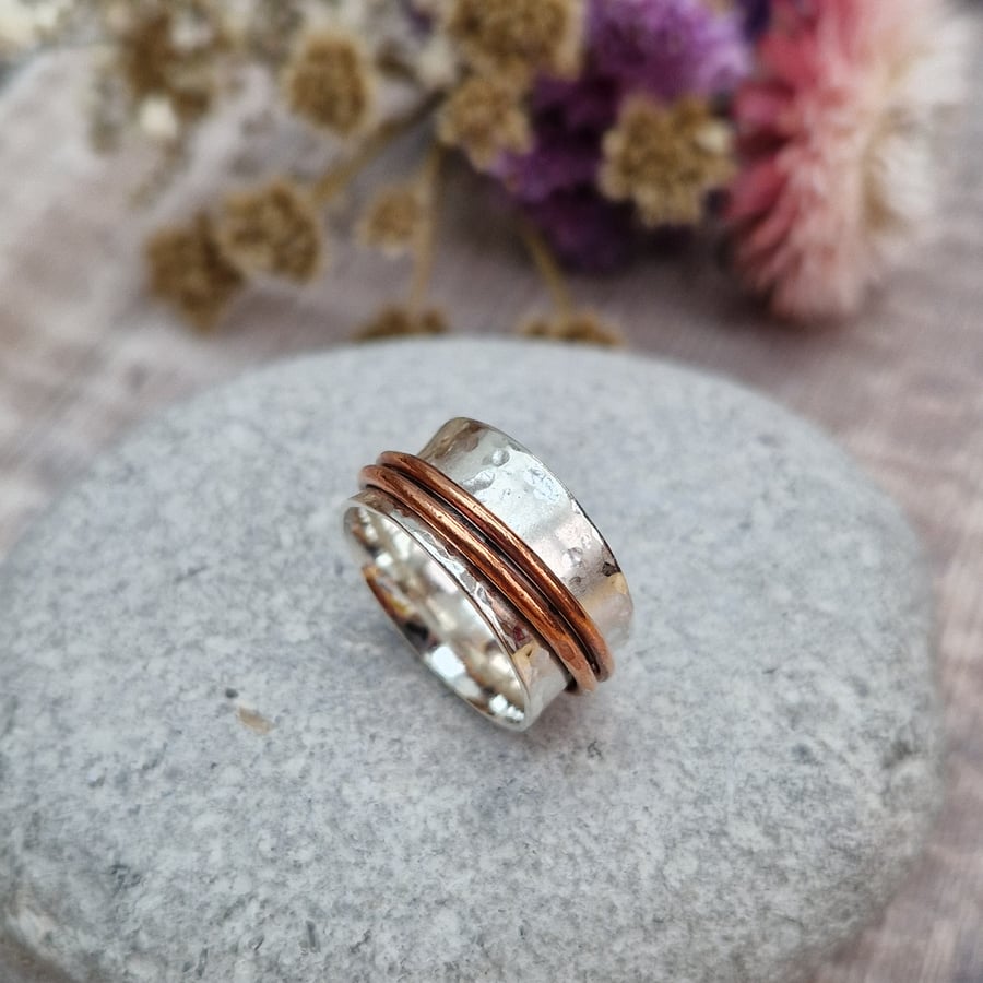 Ring made of cheap gold silver and copper