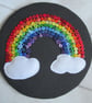Rainbow Button Wall Art, Rainbow Picture, Button Art - Image 7