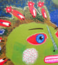 Colourful Figure Painting Naive Folk Art Figurative Artwork Cool Eclectic Decor - Image 3