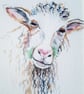  Sheep miniature ACEO Original Painting - Image 2
