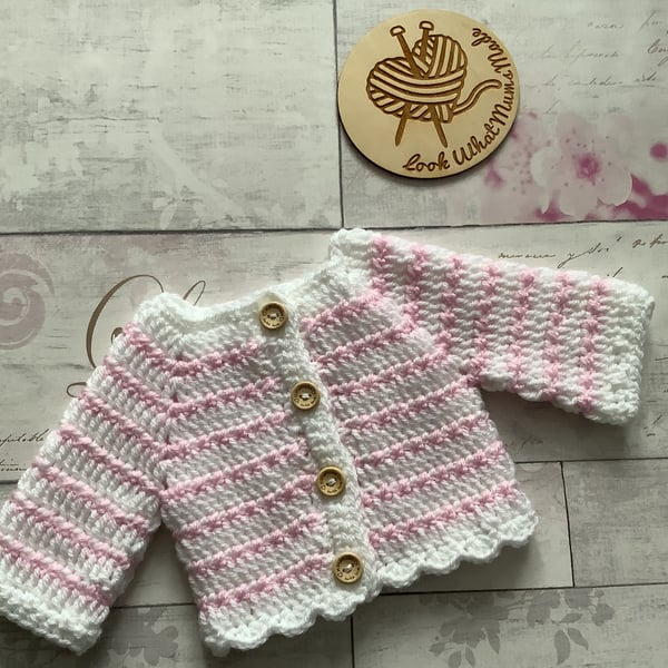 Premie Baby Crochet Baby Cardigan, 