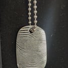 Hand Forged Damasteel Dense Twist™ Dog Tag