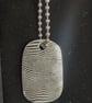 Hand Forged Damasteel Dense Twist™ Dog Tag