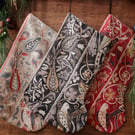 William Morris Christmas Stocking Bullerswood Charcoal
