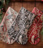 William Morris Christmas Stocking Bullerswood Charcoal
