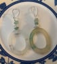 Gemstone statement earrings 
