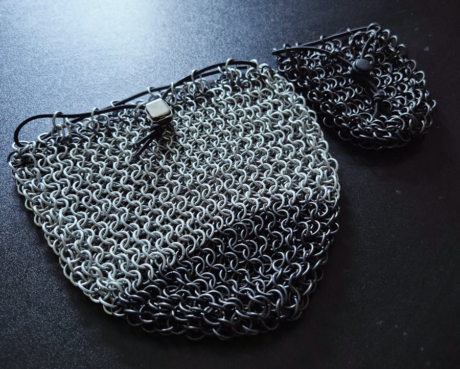 XL Chainmaille Dice & Coin Pouch