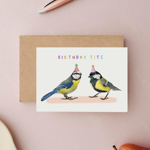 Birthday Tits Card - Funny Birthday Cards, Cards for Him, Cards for Her, Funny