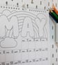 2027 Personalised Colouring Wall Calendar with Journal Prompts - Image 4