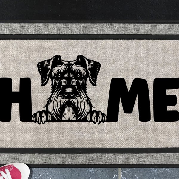 Giant Schnauzer Home Door Mat No.3 - All Weather Welcome Mat - 45x70cm 