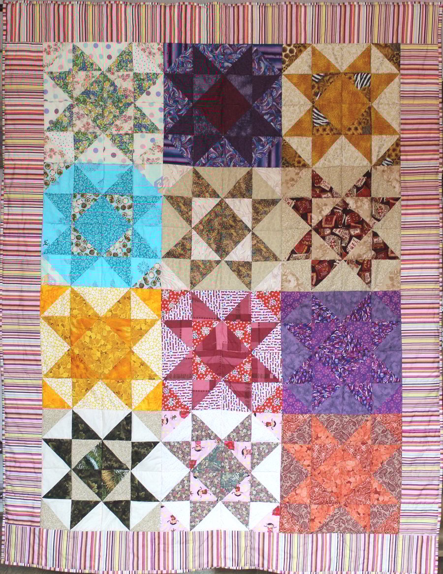 A Single bed quilt