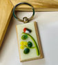 Red Robin glass keyring - Image 1