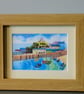 Tenby Harbour, Pembrokeshire, Watercolour Print in 8 x 6' '' Frame - Image 1