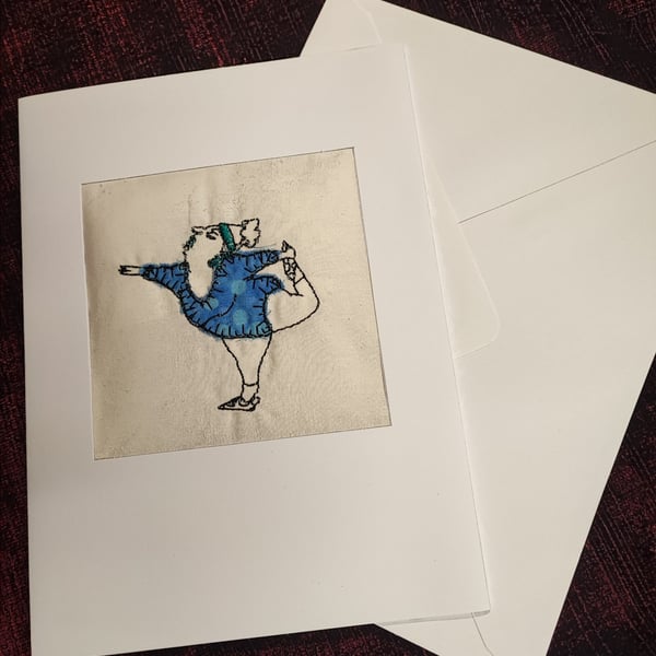 Card with Embroidery