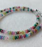Mixed Gemstone Rondelle Necklace