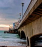 Bournemouth Pier And Beach Dorset England Photograph Print - Image 1