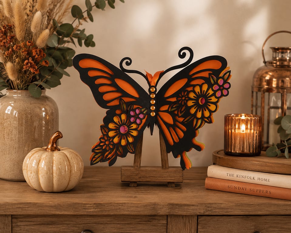 Stunning Layered Butterfly Decoration Wall Hanging.