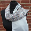 Liberty scarf, reversable wool scarf, Liberty cotton scarf, ladies scarf,