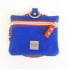 Waterproof Dog Treat Bag - Treat Bags with an orange zip -  ROYAL BLUE