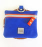 Waterproof Dog Treat Bag - Treat Bags with an orange zip -  ROYAL BLUE