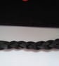 Black Leather Braided Bracelet - Image 2