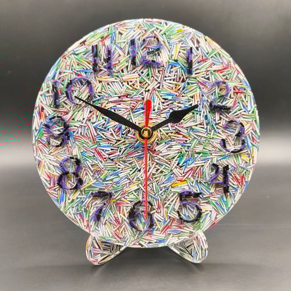 Unique Clock made from recycled wire