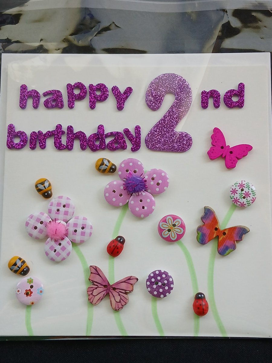 Happy 2nd birthday card 