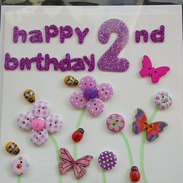 Happy 2nd birthday card 