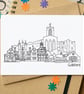 Guildford Skyline Greetings Card - Image 1