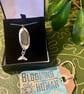 Handmade Sterling Silver 925 Sea Glass Whale Pendant Necklace – Unique - Image 5