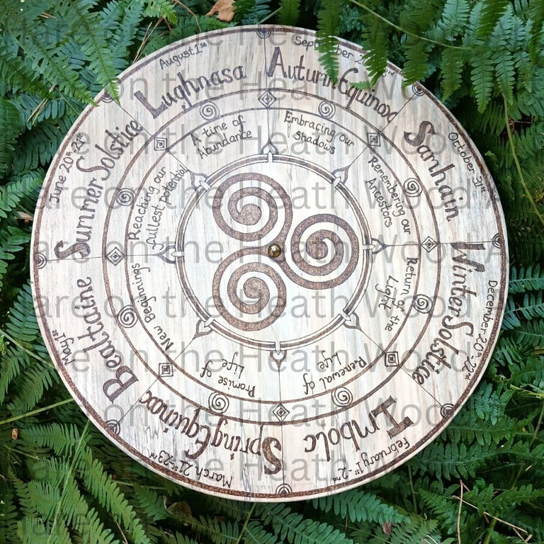 Triskele Celtic Wheel of the Year Calendar