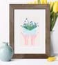 Floral Peace Print Chalk Pink - Image 1