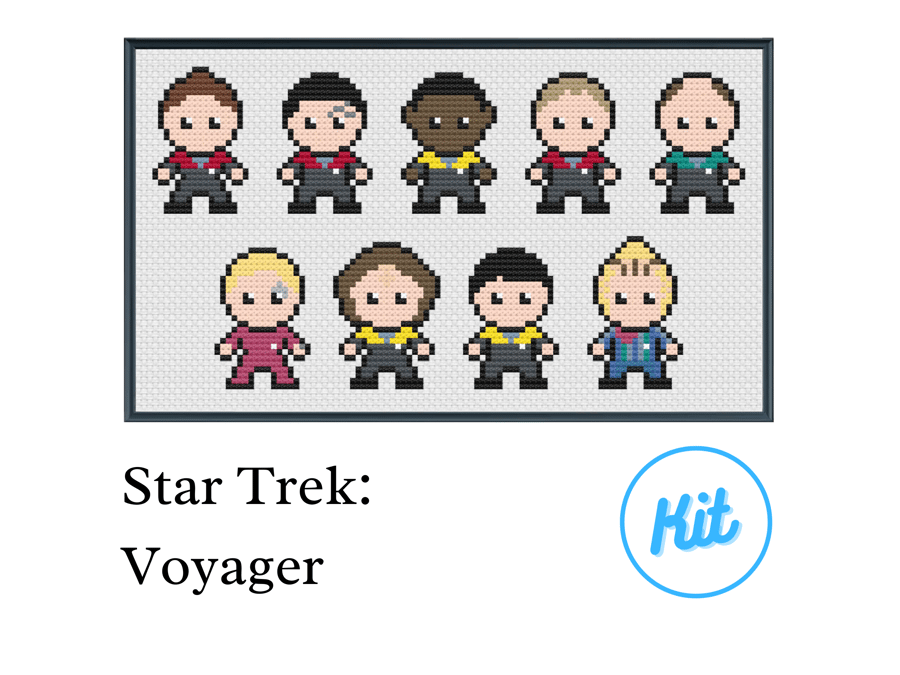 Easy Cross Stitch Kit: Star Trek - Voyager - For Beginners
