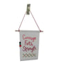 Courage cross stitch banner kit - Image 1