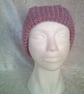 Dusky pink with Cable Hat - Image 1