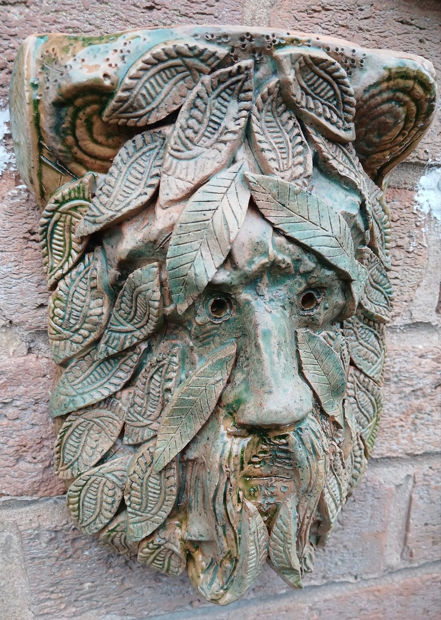 Green Man wall hanging