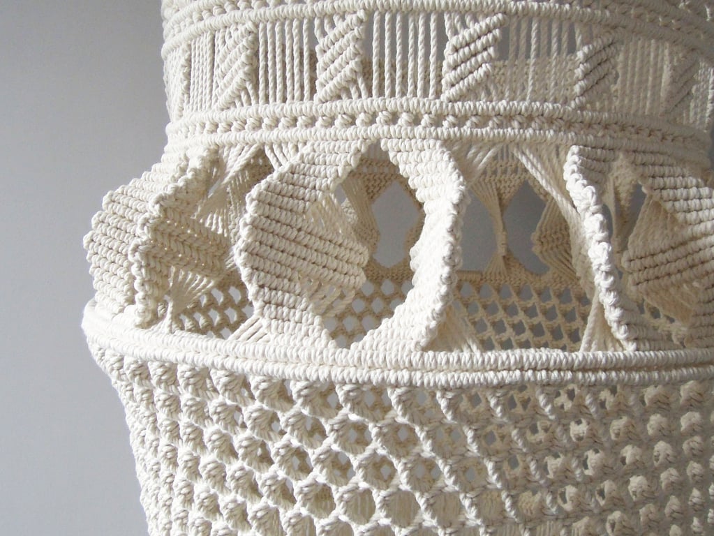 Bespoke, Unique, Handmade Macrame Chandelier Light Shade 
